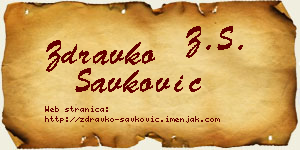 Zdravko Savković vizit kartica